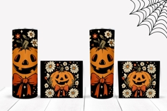 Retro Halloween Pumpkin Tumbler, Vintage Halloween Tumbler Product Image 2