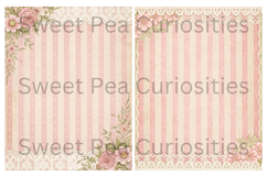 Shabby Chic, Pink, Paper, Floral, Papers, Junk Journal Product Image 2