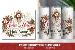 Christmas Memorial 20oz Tumbler Wrap, Christian Christmas Re Product Image 1