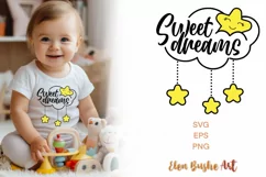 Sweet dreams svg, Mama and Mini SVG, Mom Life svg Product Image 1