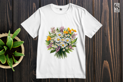 Spring Daisy Flower Bouquet Clipart Sublimation PNG Product Image 2