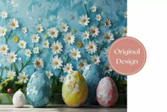 Floral Easter Tumbler Wrap, Chamomile Tumbler Design Product Image 2