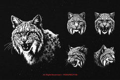 10 Bundle Dark Art Bobcat Lynx Tiger Cat Beast Wildcat Product Image 3