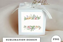 Watercolor Garden floral Frame png Product Image 2