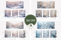 Snow Mug Design, Winter Mug Sublimation Design Product Image 2