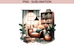 Book nook png design for T-shirts Product Image 2