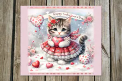 Valentine cat | 4 love Skinny tumbler designs Product Image 2