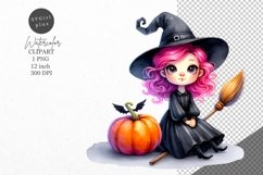 Halloween clipart, Witch clipart, Autumn clipart Product Image 1