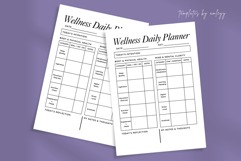 Calming Digital Wellness Daily Planner Template Editable Product Image 2