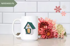 Hand Drawn Birdhouse Illustration, Cartoon Birdhouse PNG Product Image 2
