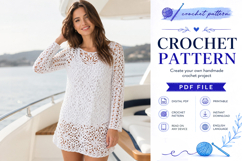 Flower Lace Tunic Crochet Pattern PDF Product Image 6