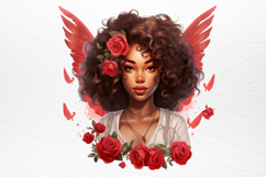Christmas Angel Sublimation Clipart PNG Product Image 2