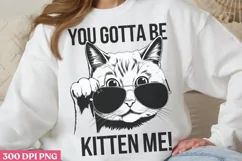 You gottaa be kitten me PNG, Funny Cat Lover Subl Product Image 1