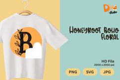 Honeyroot Boho Floral Monogram Product Image 1