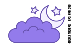 Purple Night Icon Product Image 1