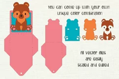 Cute Bear Cub | Birthday Gift Card Holder | Paper Craft Product Image 2