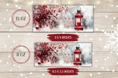 Watercolor Christian Mug, Christmas Lantern Mug Template Product Image 2
