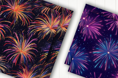 Color Burst Fireworks Digital Paper Product Image 2