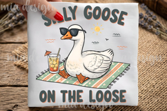Silly Goose On The Loose PNG, Summer Goose Beach Sublimation Product Image 3