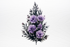 Lavender And Christmas Tree Sublimation PNG Product Image 2