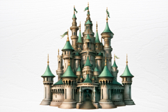 Vintage Green Christmas Clipart PNG Product Image 2