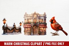 Warm Christmas Clipart Sublimation Product Image 1