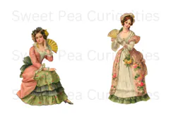 Victorian, Woman, Scraps, Ephemera, PNG, Clipart Product Image 2