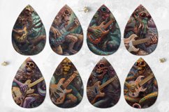 Halloween Monsters | 8 Teardrop earring sublimation designs Product Image 2