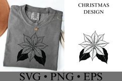 Christmas flower Svg | Christmas svg | Shirt Svg Product Image 2