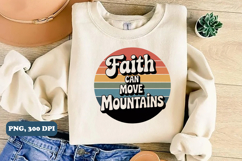 Faith can move mountains Christian png design Product Image 2