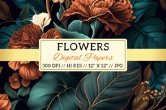 background with flowers, pattern with flowers Product Image 2