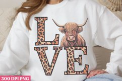 Love PNG, Highland Cow Sublimation PNG Product Image 2