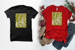 Olive Green Abstract Floral Embroidery Design Product Image 2