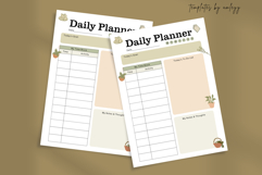 Cottagecore Cozy Daily Planner Template | Aesthetic Editable Product Image 2