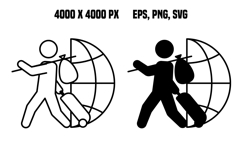 Global Refugee Support Icons Product Image 1