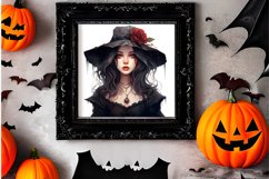 Gothic Halloween Watercolor Clipart PNG, Halloween PNG Product Image 2