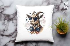 Patriotic Goat Clipart PNG Product Image 2
