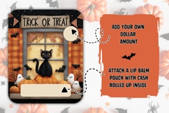 Trick Or treat Money Card, Printable Halloween, Gift Card Product Image 2