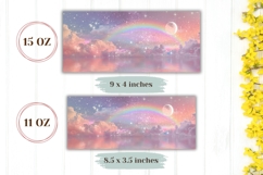 Rainbow Mug Wrap Design, Celestial Mug, Glitter Sky Mug Product Image 2