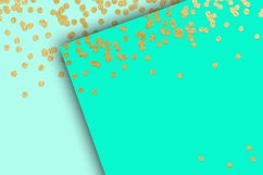Gold Foil Dot Confetti Digital Paper - pink &amp; mint Product Image 3