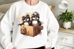 Adorable Pilot Animals Couple Clipart, Watercolor Animals Product Image 2
