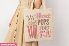 My heart pops for you PNG, Retro Valentine PNG Product Image 2