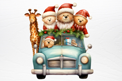 Christmas Animal Safari Clipart PNG Product Image 2