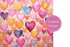Love Hearts Tumbler Sublimation, Valentine&#039;s Day Tumbler PNG Product Image 2