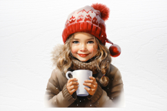 Christmas Little Girl Sublimation PNG Product Image 2