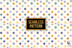 Pastel Circles Pattern Digital Paper Product Image 2