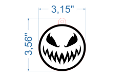 Halloween Ornament SVG laser cut file for Glowforge Product Image 2