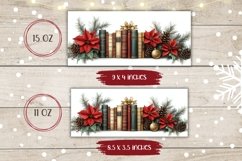 Books Mug Wrap Design, Christmas Coffee Mug Design Product Image 2