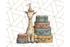 Vintage Carnival Animals Clipart PNG, Retro Circus Elements Product Image 2