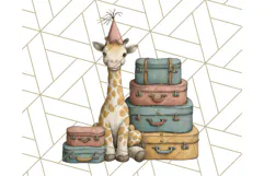 Vintage Carnival Animals Clipart PNG, Retro Circus Elements Product Image 2